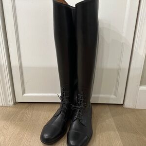 E Vogel Bespoke Equestrian Custom Made Black Leather Riding Boots